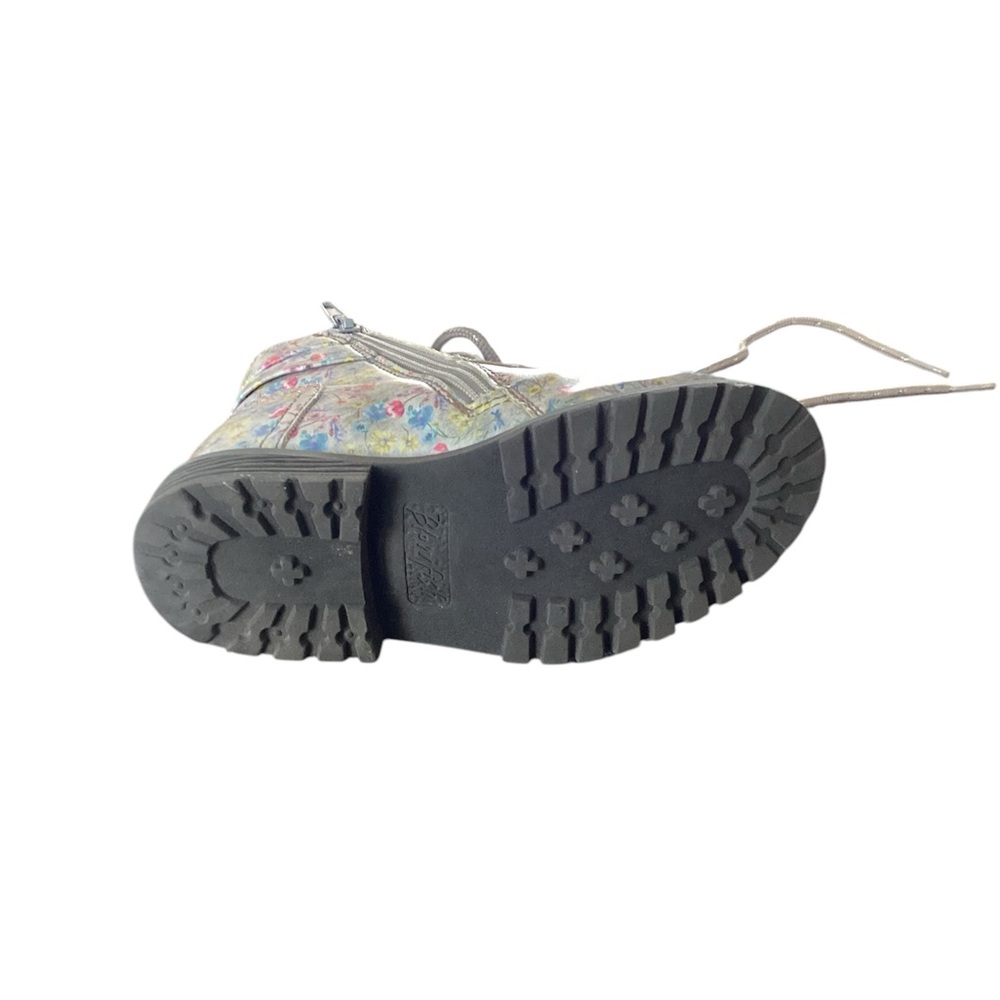 Toddler Blowfish Malibu RYA-T Gray Freedom Floral Print Zip Up/Tie Boot Size 10 - Picture 6 of 6